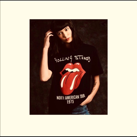 the Rolling Stones Other - Rolling Stones Tee 1975 N. American Tour Repro, XL